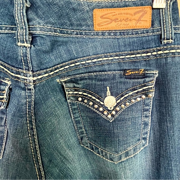 Seven7 Women’s Bootcut Jeans Size 29 Flare Western Boho - Picture 7 of 9